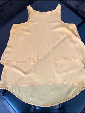 a.n.a Layered Pale Yellow Tank Top